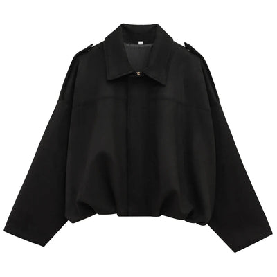 VIRAL Suedine Bomber Jacket - Luxurise Fashion - 